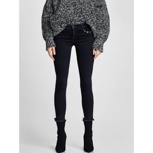 Zara | Embellished Skinny Ankle Jean